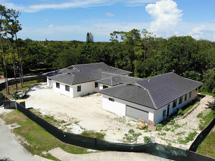 Aerial view of residential private home